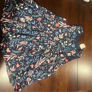 H&M Navy Floral Pattern Dress